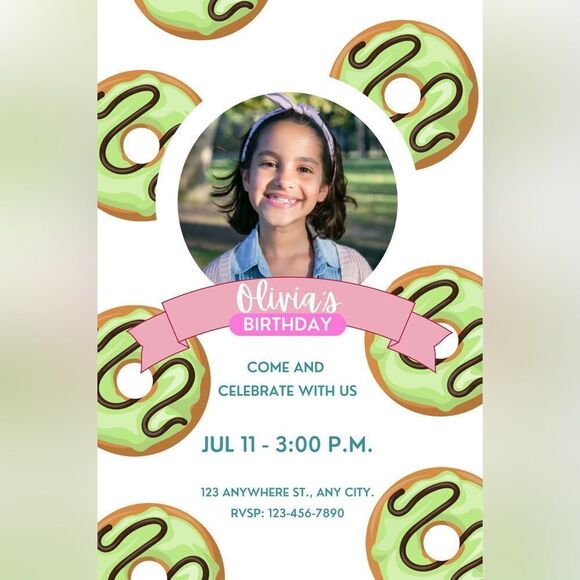 20 Personalized Birthday Party Invitations - Picture 1 of 2